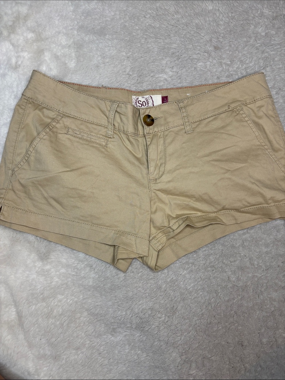 Tan Women’s Casual Cotton Shorts